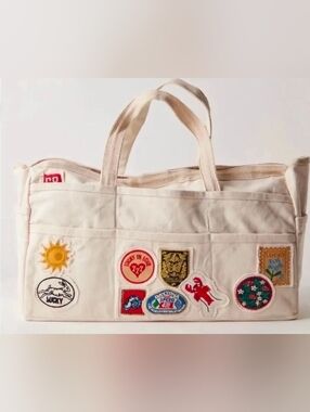 NWT Free People Kiss My Patch Tote OS